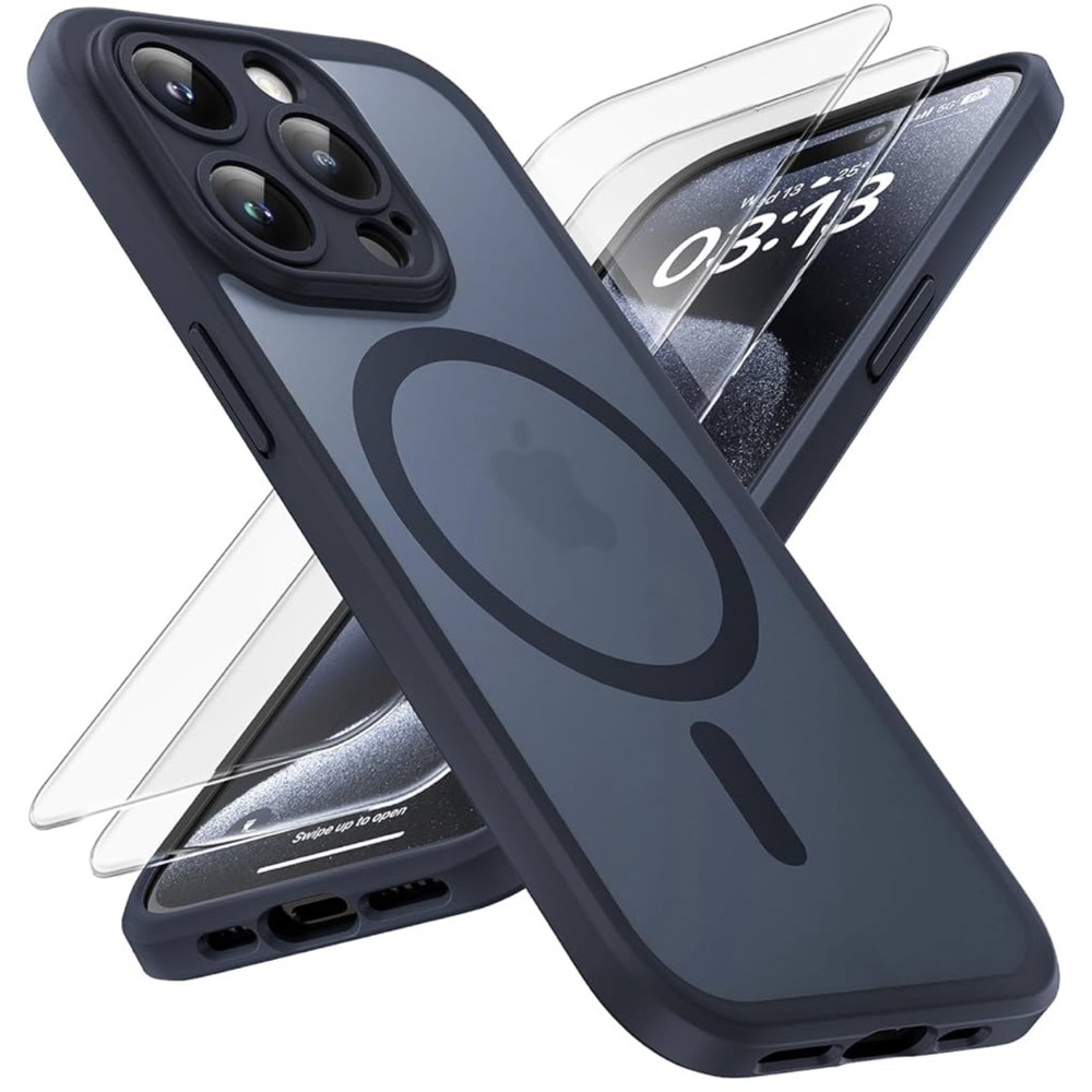 IPhone 15 Pro Case Camera Protection Compatible, 15FT Military Grade Protection
